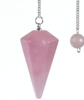 Péndulo De Cuarzo Rosa