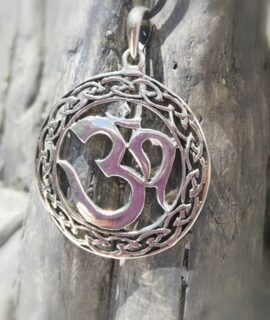 Colgante OM Tribal, Plata 925g