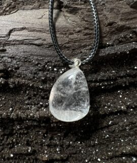 Colgante Cristal Cuarzo Plata