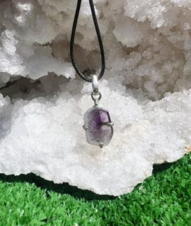 Colgante Amatista Trepiche Plata