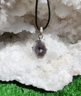 Colgante Amatista Trepiche Plata