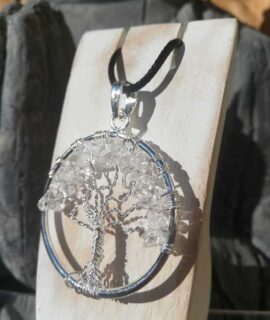 COLGANTE ÁRBOL DE LA VIDA CON CUARZO