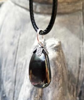 Colgante Rodado De Hematite