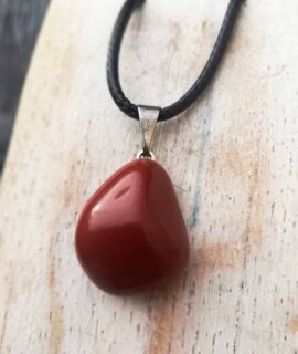 Colgante Rodado De Jaspe Rojo