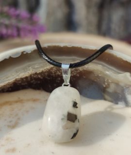 Colgante Rodado De Piedra Luna