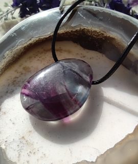 Colgante Rodado De Fluorita