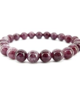 Pulsera De Bola De Lepidolita