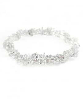 Pulsera Chip De Cuarzo Transparente