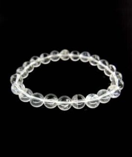 Pulsera Bola De Cuarzo Transparente