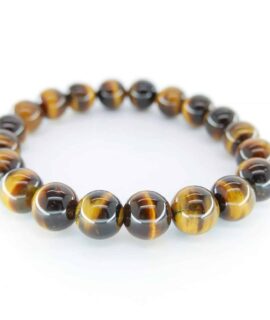 Pulsera De Bolas Ojo De Tigre