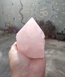 Punta De Cuarzo Rosa Extra