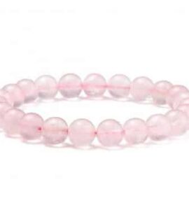 Pulsera Bola De Cuarzo Rosa